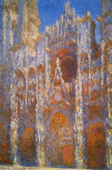 Claude Oscar Monet : Rouen Cathedral, Sunlight Effect IV
